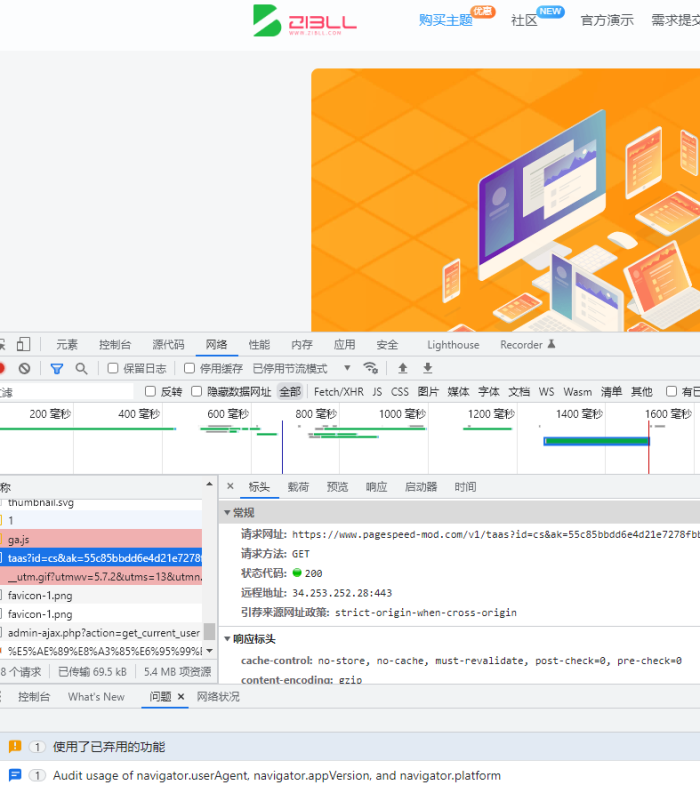 问下唐老大，网站加载的这些网址是干嘛用的-WordPress主题模板-zibll子比主题