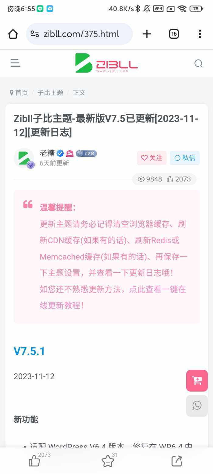 副标题在文章内怎么设置颜色区分？-WordPress主题模板-zibll子比主题