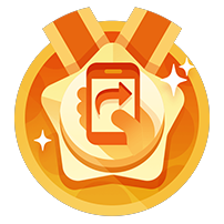 勋章徽章图标（用于签到/分享/创造等）4个-WordPress主题模板-zibll子比主题