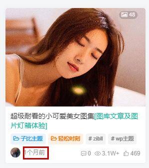 如何隐藏文章卡片的发布时间-WordPress主题模板-zibll子比主题