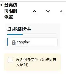 子比主题插件 分类守护者（为您的网站提供精确的分类内容权限管理） 4