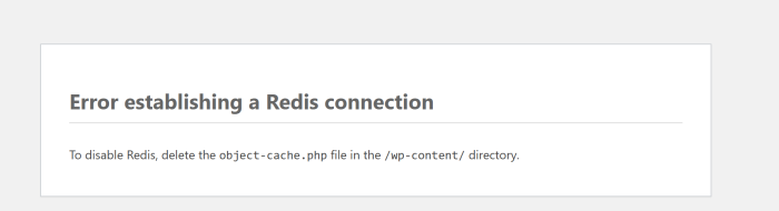 为什么会出现 Error establishing a Redis connection-WordPress主题模板-zibll子比主题
