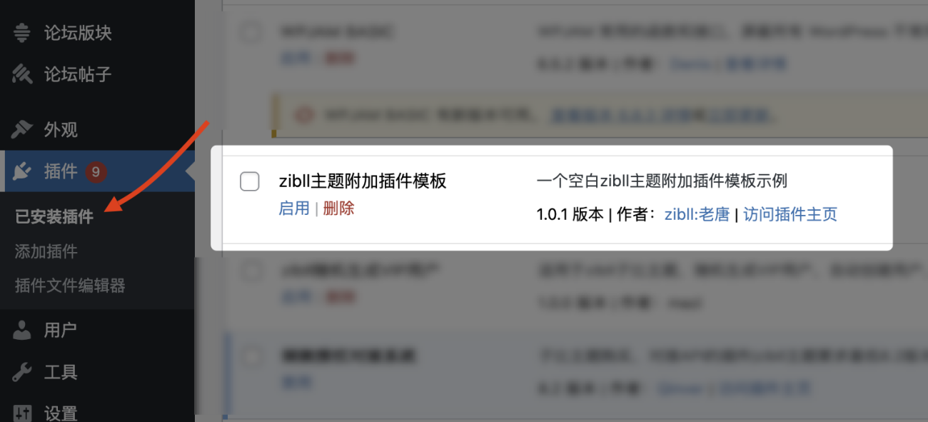 【插件开发入门】手把手教你开发zibll附加插件-附空白插件模板-WordPress主题模板-zibll子比主题