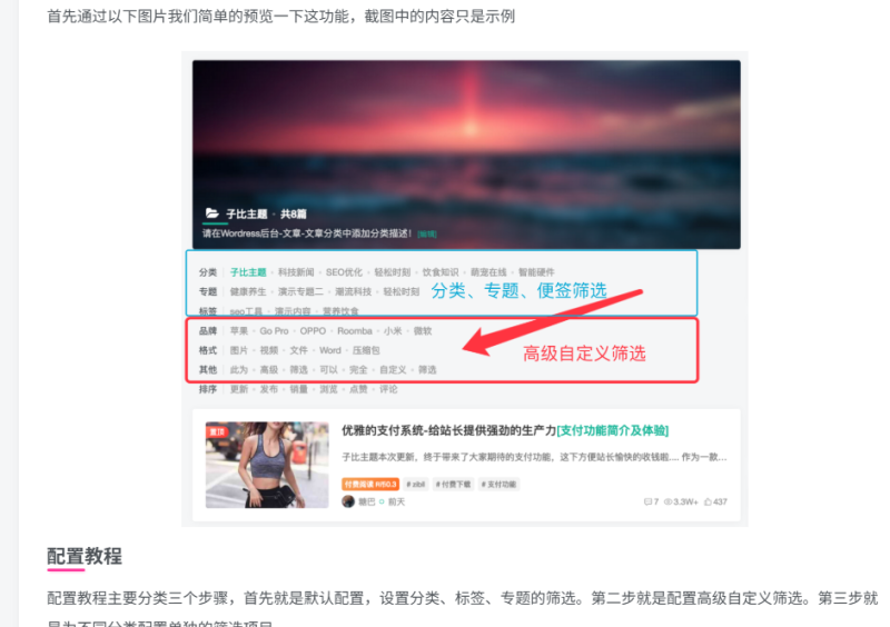 首页文章有分类筛选吗-WordPress主题模板-zibll子比主题