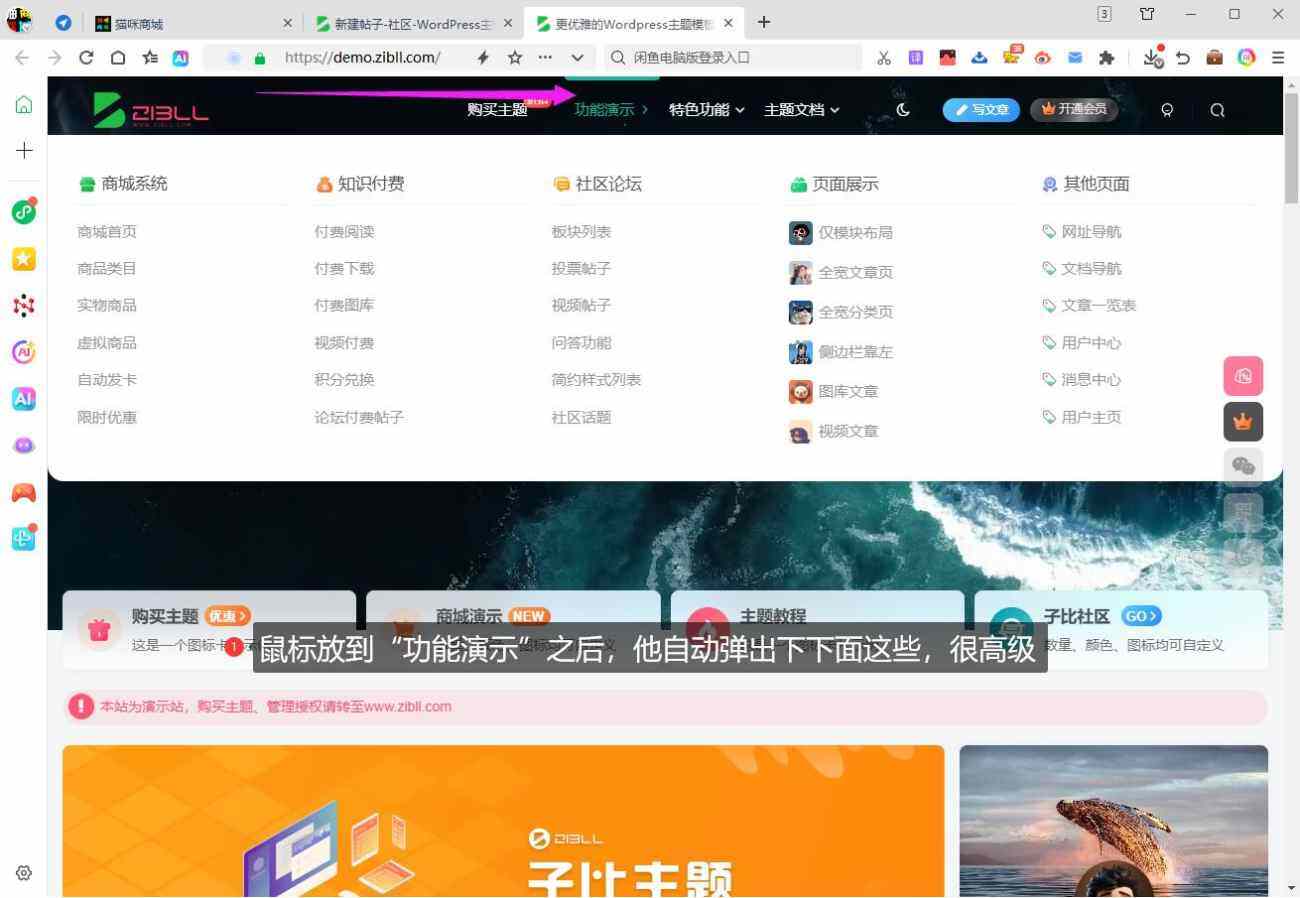 老唐这个很好看，想搞一个-WordPress主题模板-zibll子比主题