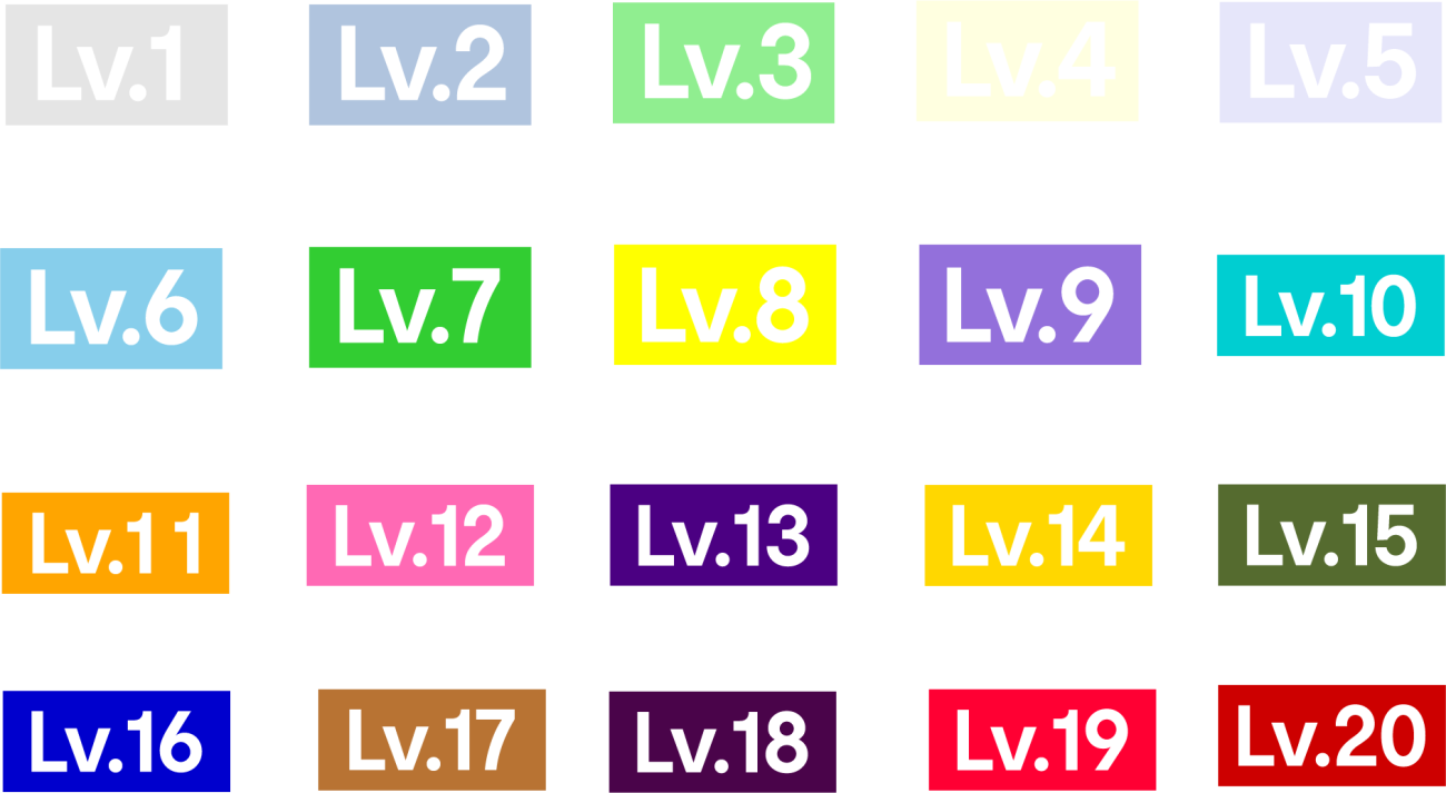 等级图标LV1-LV20等级图标分享-WordPress主题模板-zibll子比主题