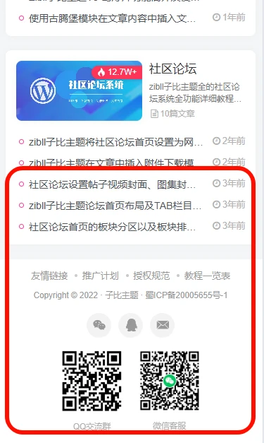 请问大家登录后返回主页，主页直接显示页脚区域是怎么回事？-WordPress主题模板-zibll子比主题