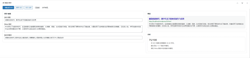 AI SEO生成插件-WordPress主题模板-zibll子比主题