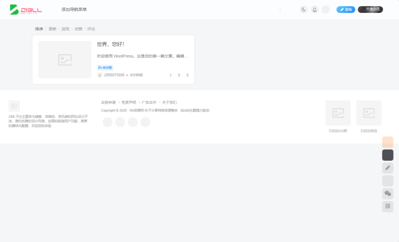 为什么很多图标不显示-WordPress主题模板-zibll子比主题