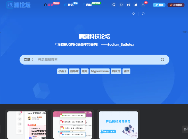 【www.tenyuan.net】腾渊论坛-WordPress主题模板-zibll子比主题