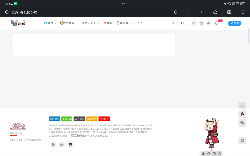 为啥在后台点击首页查看跳转页面是空白的-WordPress主题模板-zibll子比主题