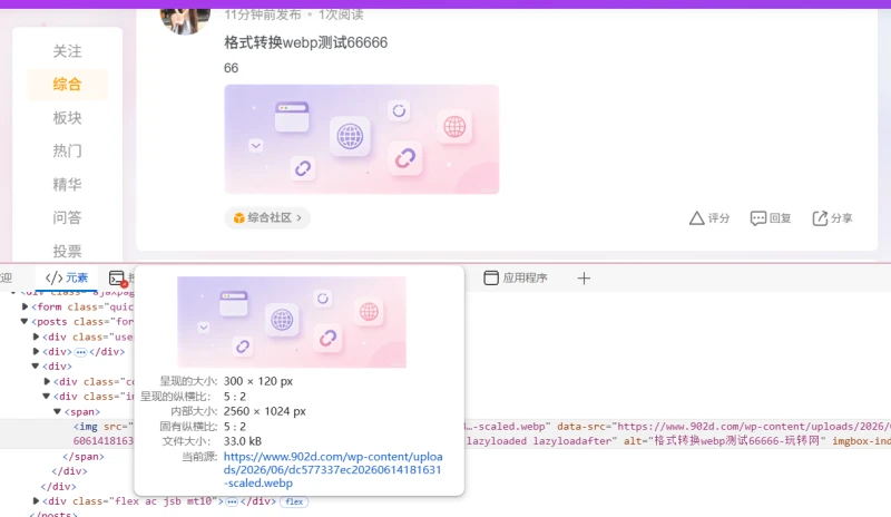 图片自动转 WebP 插件|上传即转,一键压缩图片提速网站-WordPress主题模板-zibll子比主题